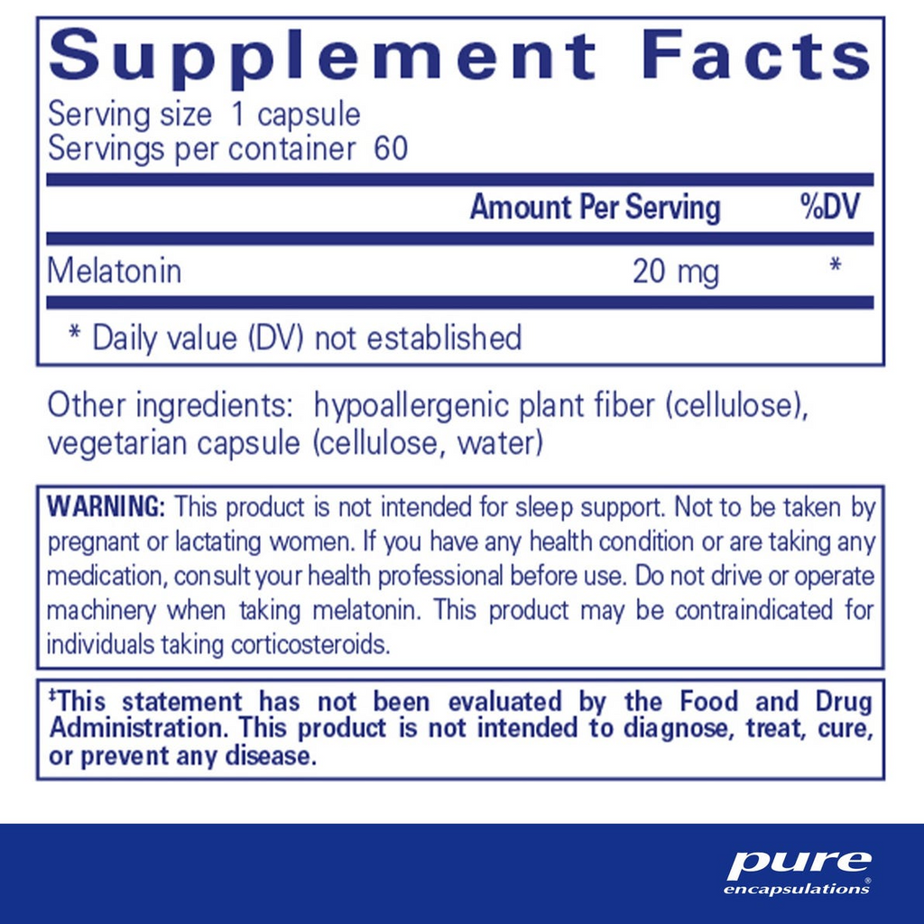 Melatonin 20 mg (60)